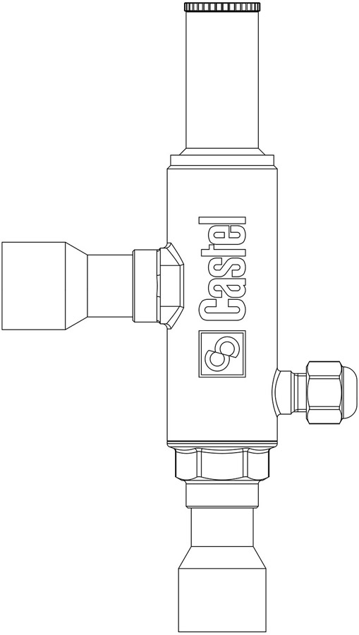Liquid receiver tank pressure regulators, CLASSIC line Castel