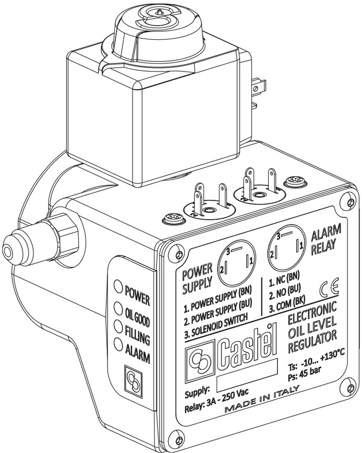 ELECTRONIC OIL LEVEL REGULATORS, GO GREEN LINE Castel